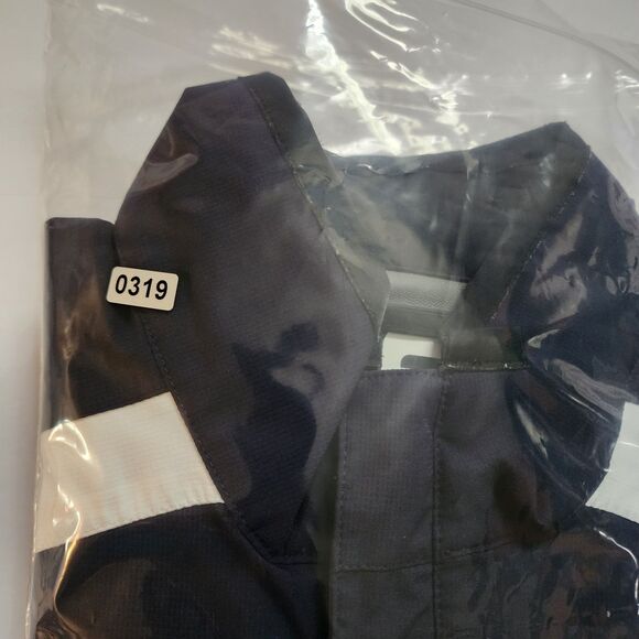 FootJoy Jacket Mens Medium Blue White Full Zip DryJoy Windbreaker Golf - Picture 14 of 14